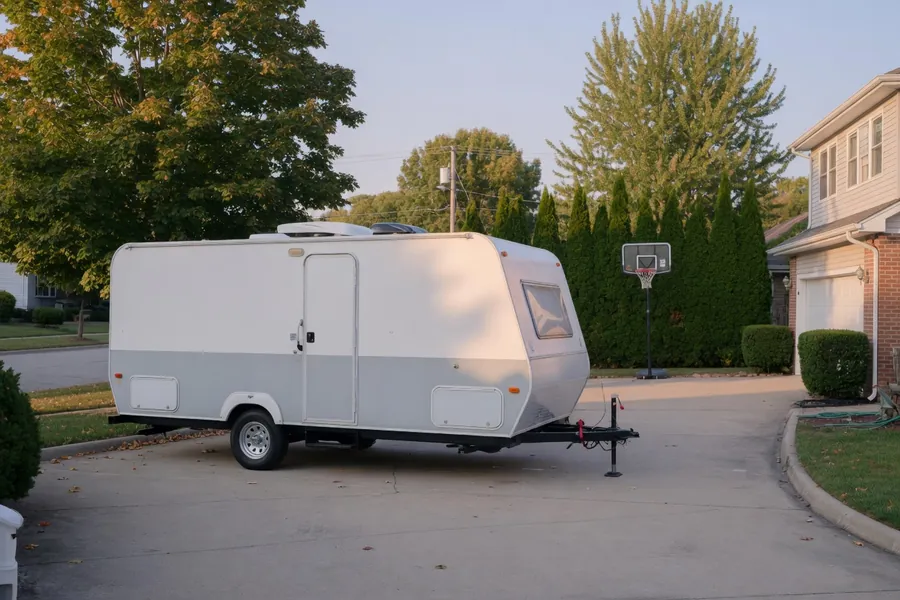 Travel trailer ready after on-site mobile RV repair